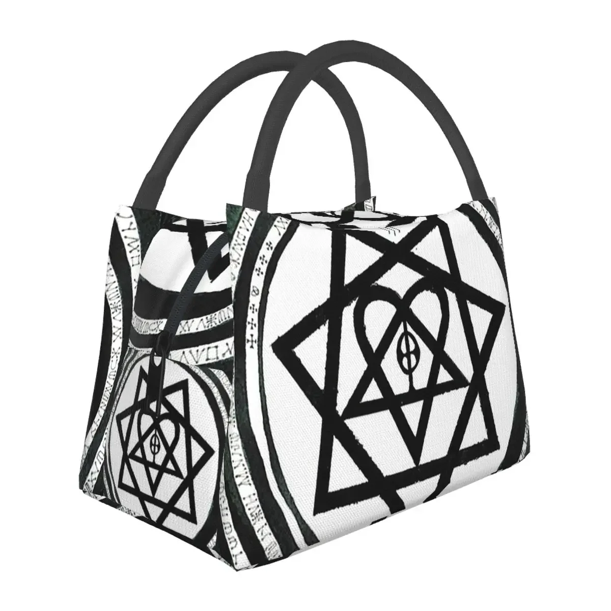 Him Band Album Heartagram Ville Valo Cool Insulated Lunch Bag Food Boxes Portable Container Cooler Thermal Lunch Box Tote