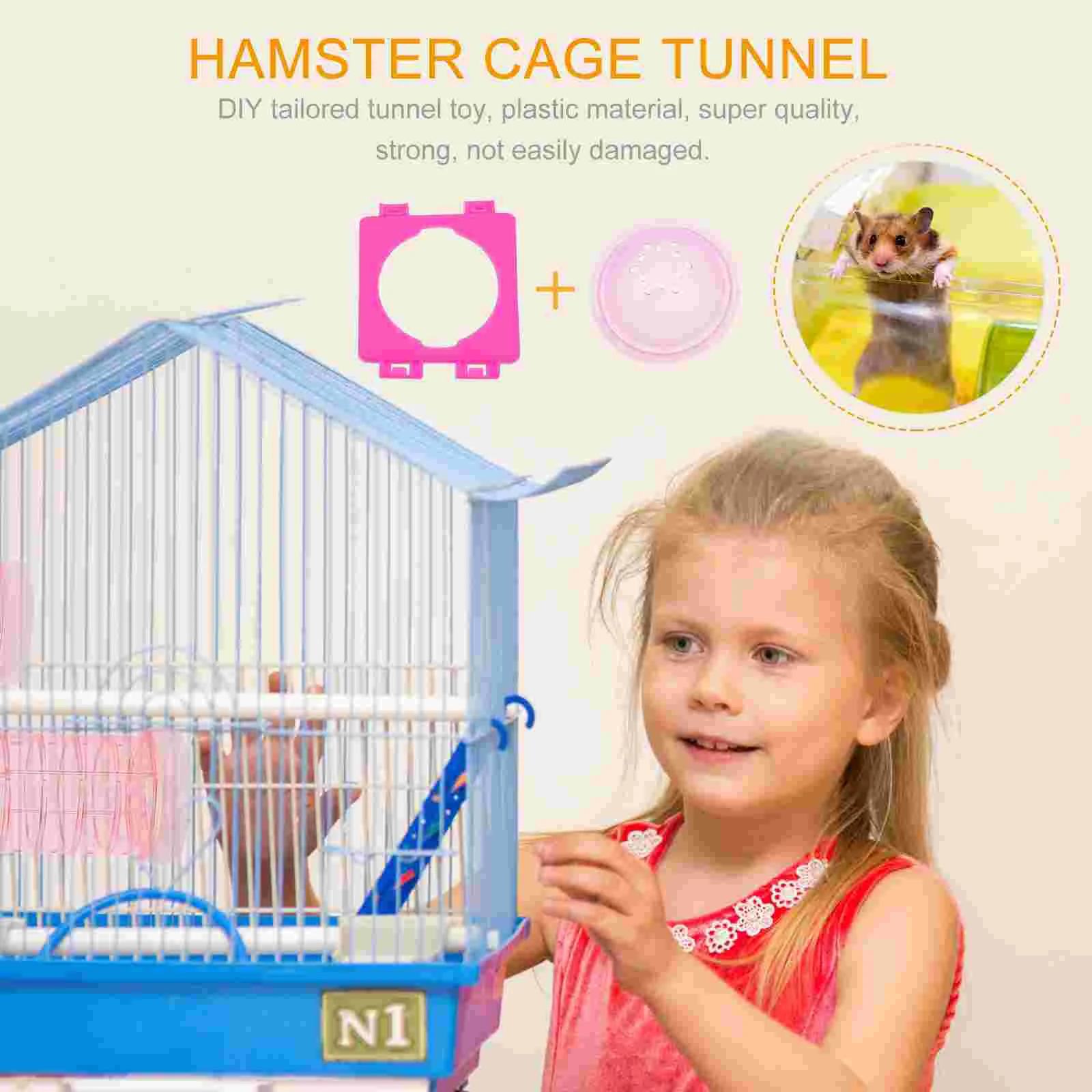 Hamster Pipe Cage Tunnel Animal Toys Adventure Plaything Tube Pet Maze External Plastic Accessories