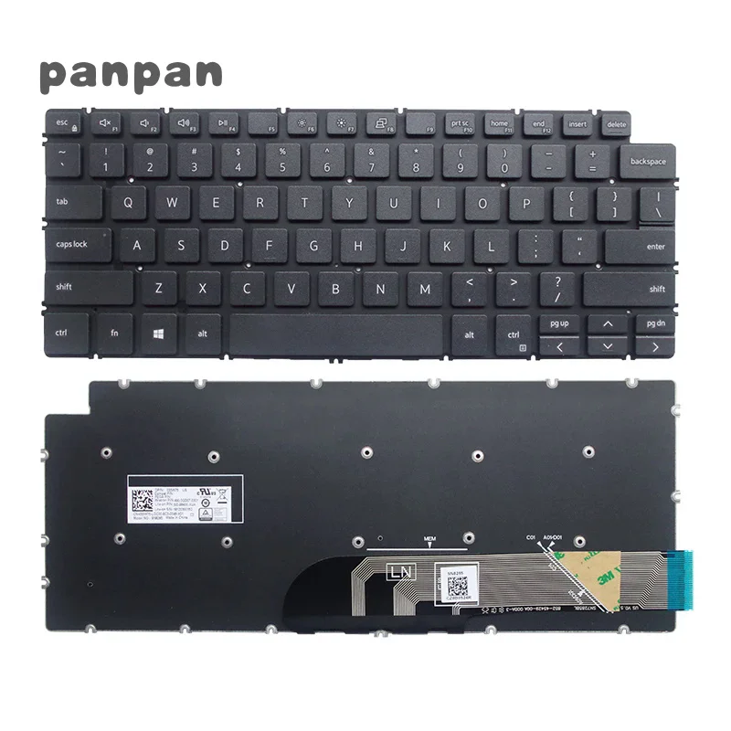 New Laptop US Keyboard Backlight for Dell Latitude 3301 3410 E3301 P114G P120G P113G P115G Keyboard