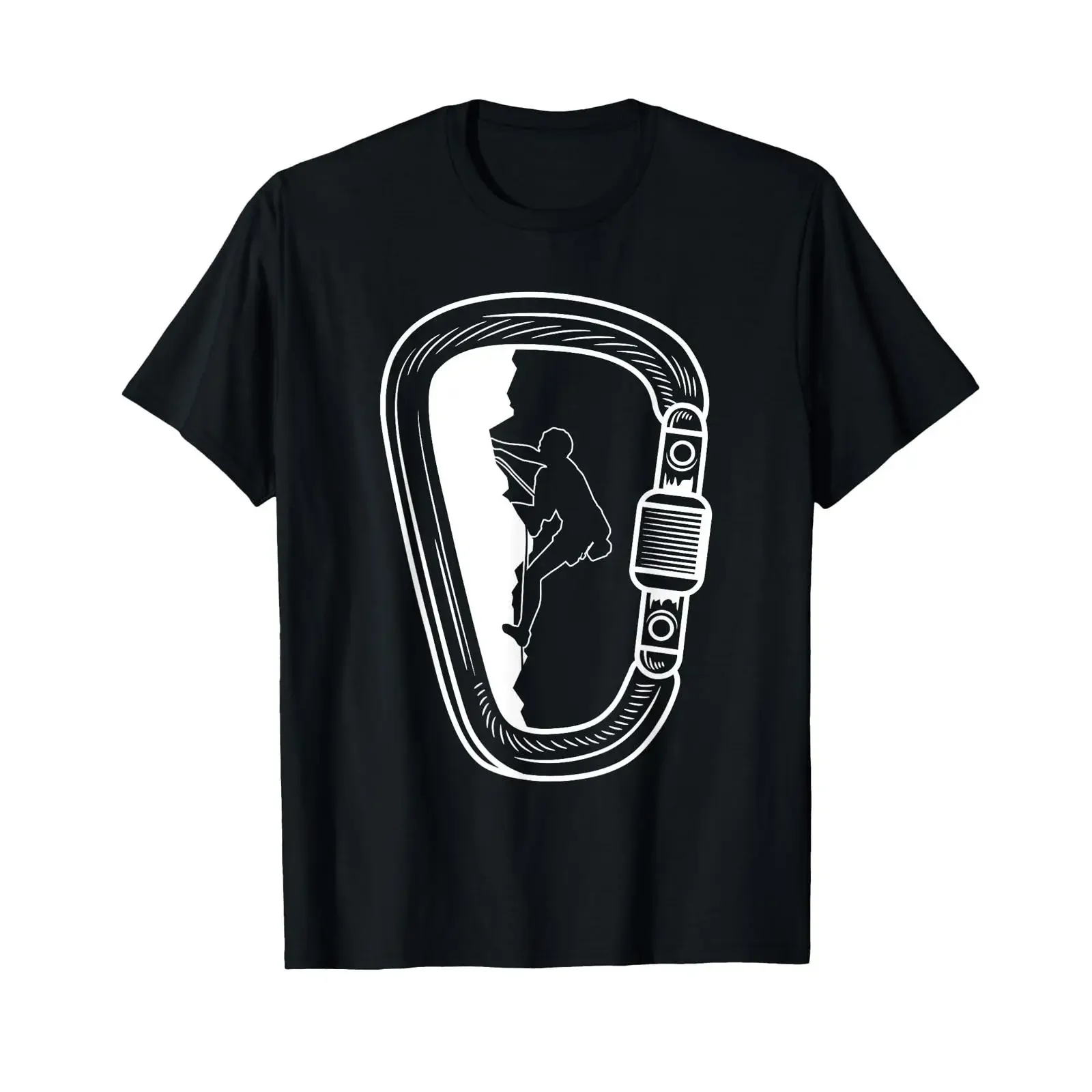 Funny Rock Climbing Carabiner Lovers Outfit Kids T Shirt vintage Washed designer clothes Versatile Slightly Stretched Stylish