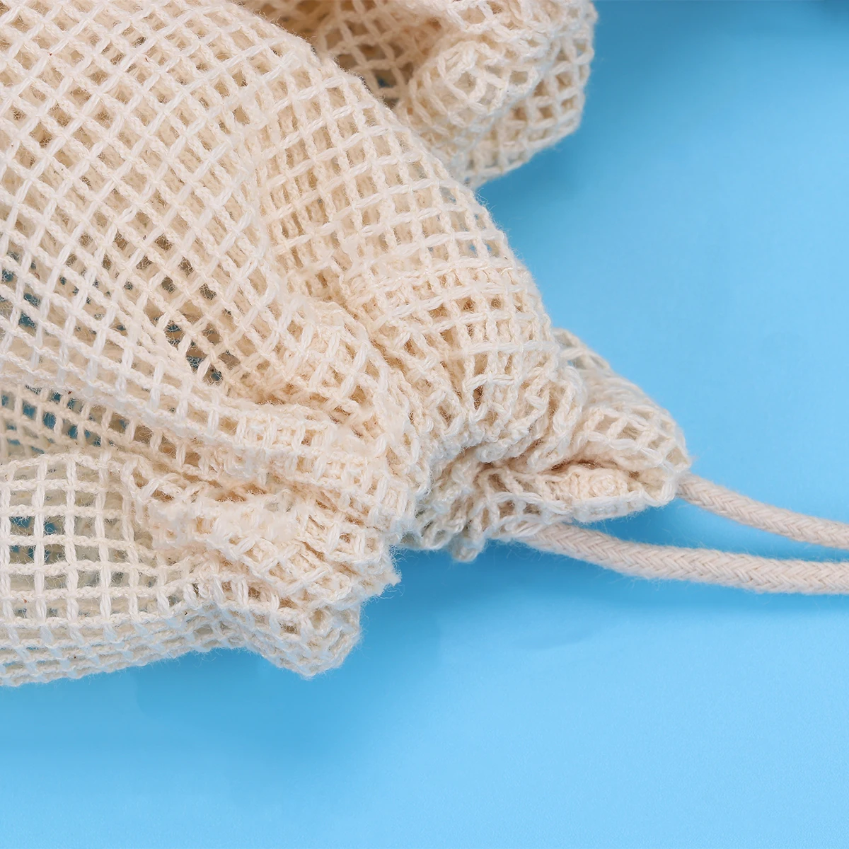 

3pcs Fruit Vegetable Mesh Bag Tote Net Cotton Portable Shopping Outdoor Storage Lightweight Travel