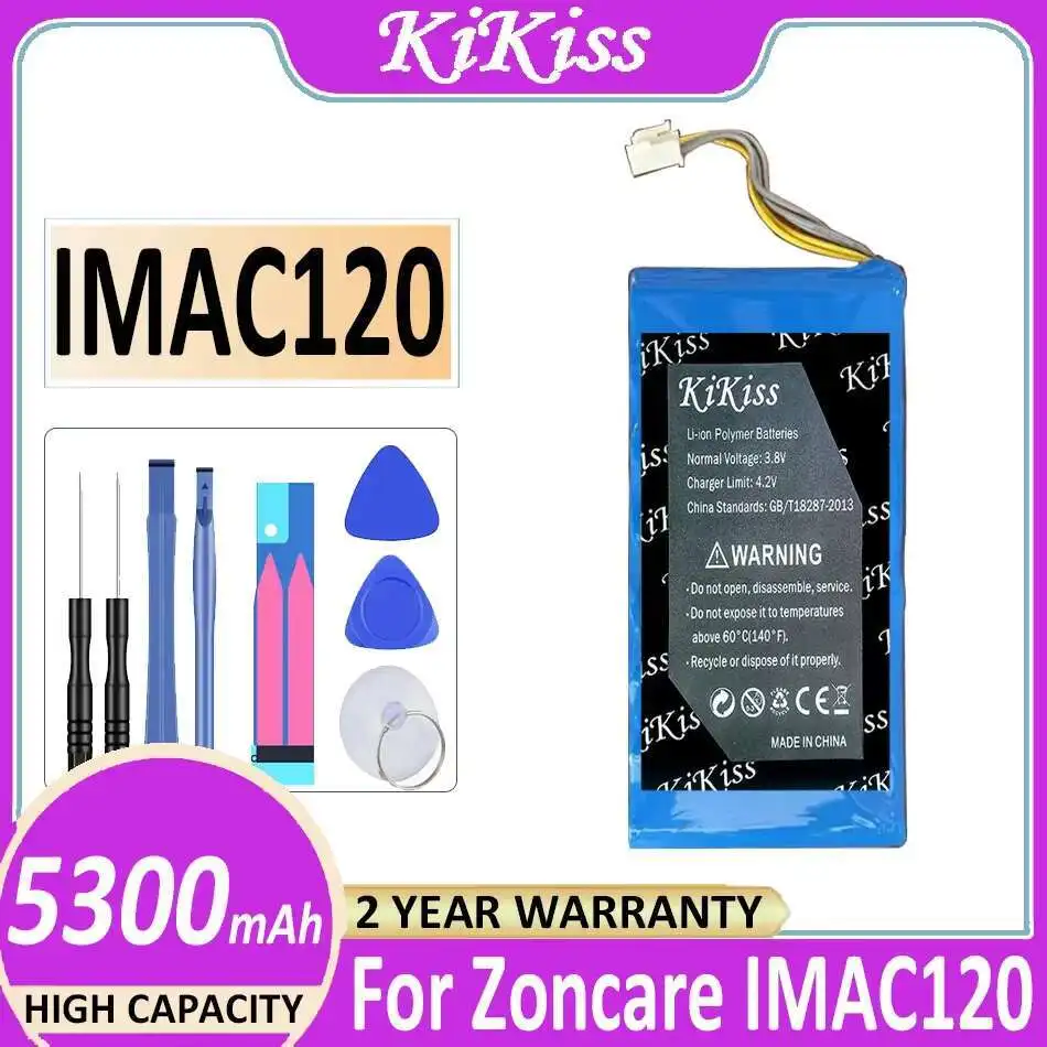 

For Zoncare IMAC120 Electrocardiograph Ecg Machine WPH05-0070 Battery Lightweight 5300Mah