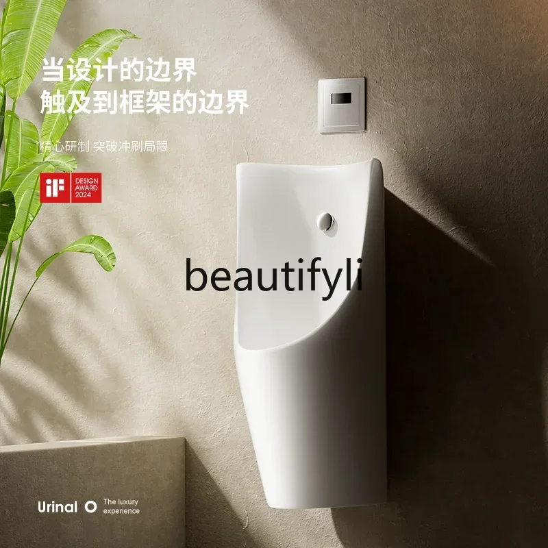 B178 Triangular wall-mounted urinal induction, household corner urinal, small apartment ceramic men's urinal