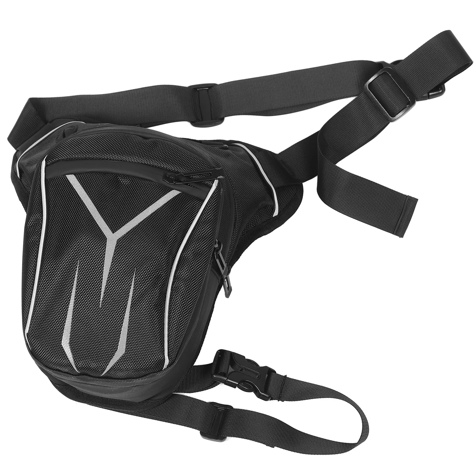 

Motorcycle Drop Leg Bag Large Capacity Mens Crossbody Outdoor Phone Purse Dirt Bike Black Travel Camping Storage Waist Pack