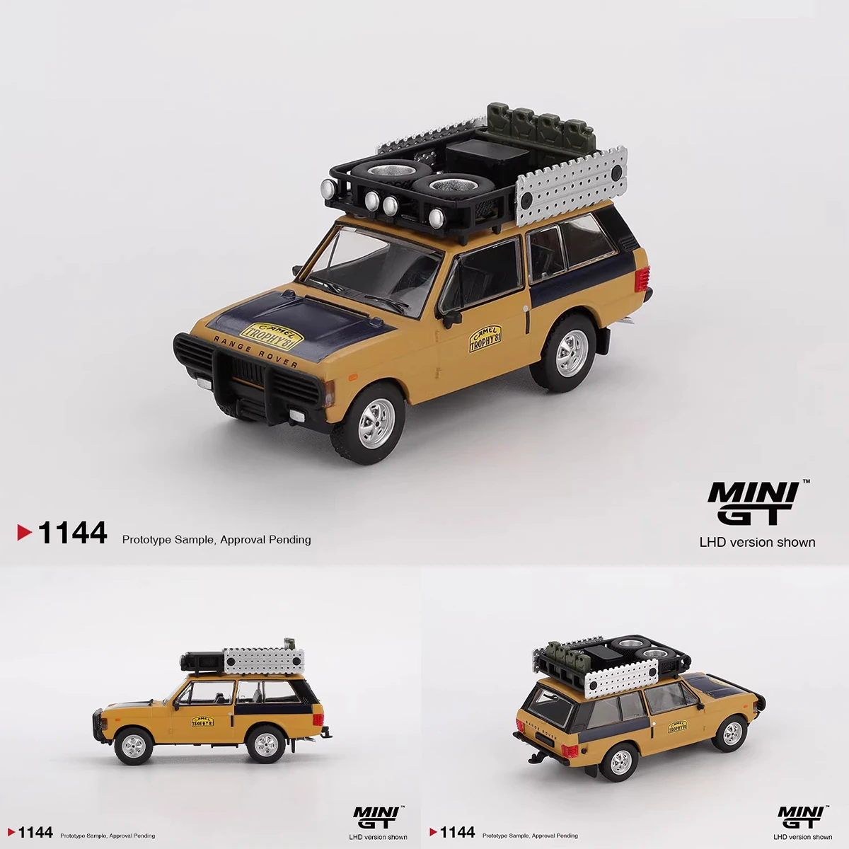 

In Stock MINIGT 1144 1:64 Range Rover 1981 Camel Trophy Sumatra Diecast Car Model Collection Toys MINI GT