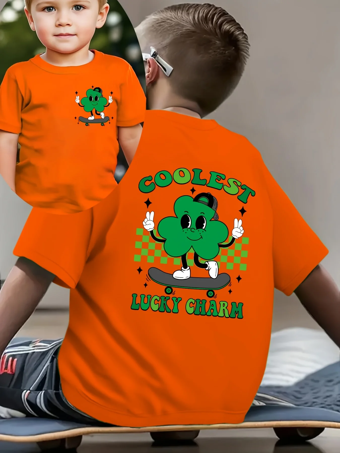 St. Patrick's Day Summer Children's Fashion T-shirt 