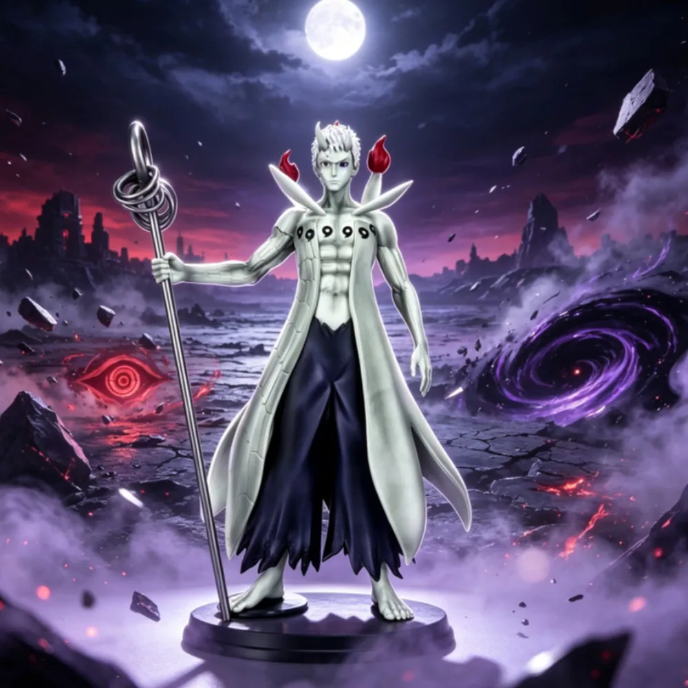36cm/14,17 Zoll Anime-Figur Sechs Wege der Wege des Kaisers Uchiha Obito Actionfiguren PVC-Statue Ornament Sammlermodell Spielzeug Geschenke