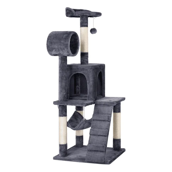 

36''/51"/57'' Cat Tree with Hammock and Scratching Post Tower