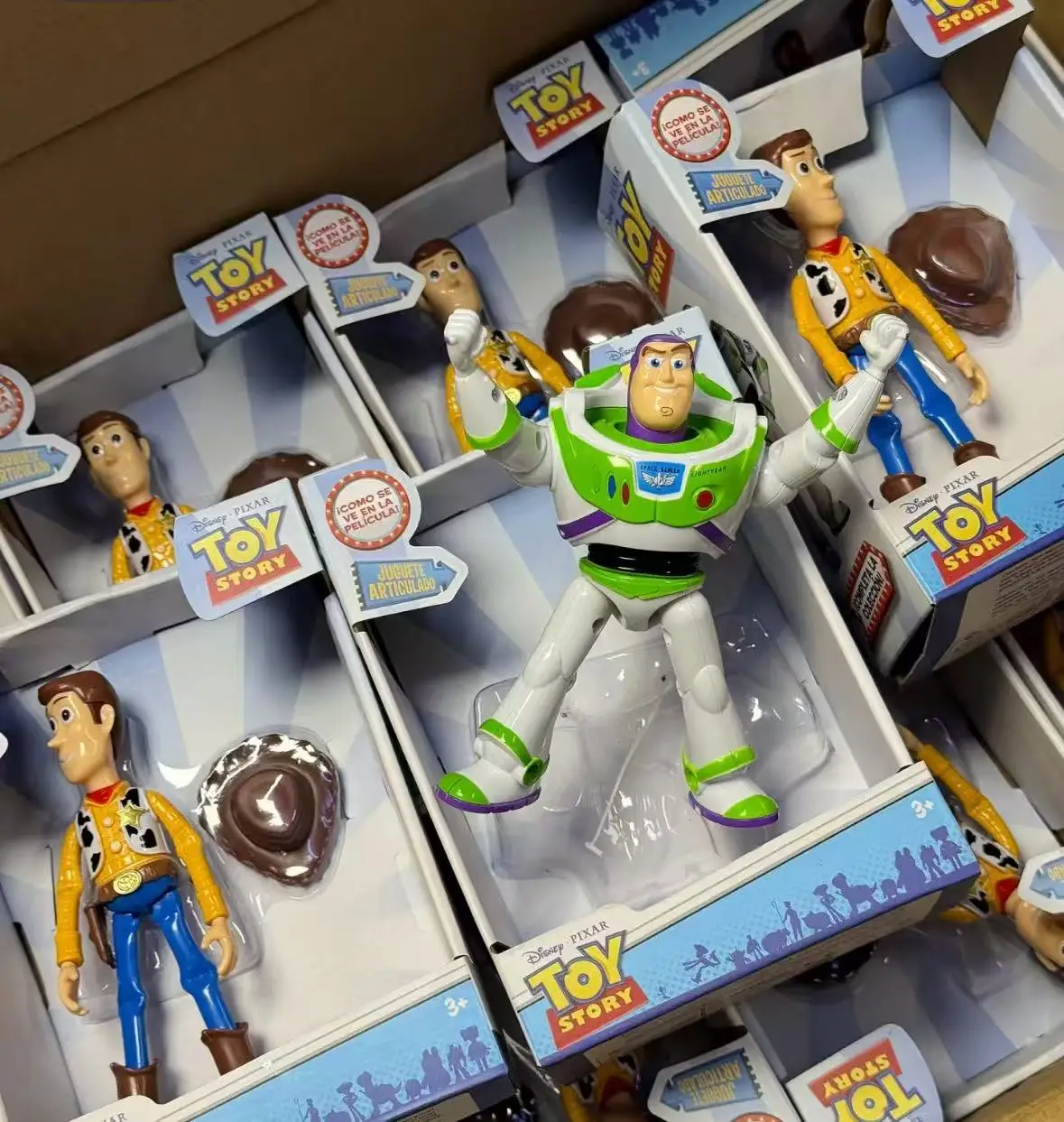 Hot Cute Cartoon Anime Posable Figure Bu zz Lightyear Woo dy Desktop Toy Model Ornament Doll Collectibles Toys Surprise Gift image 5