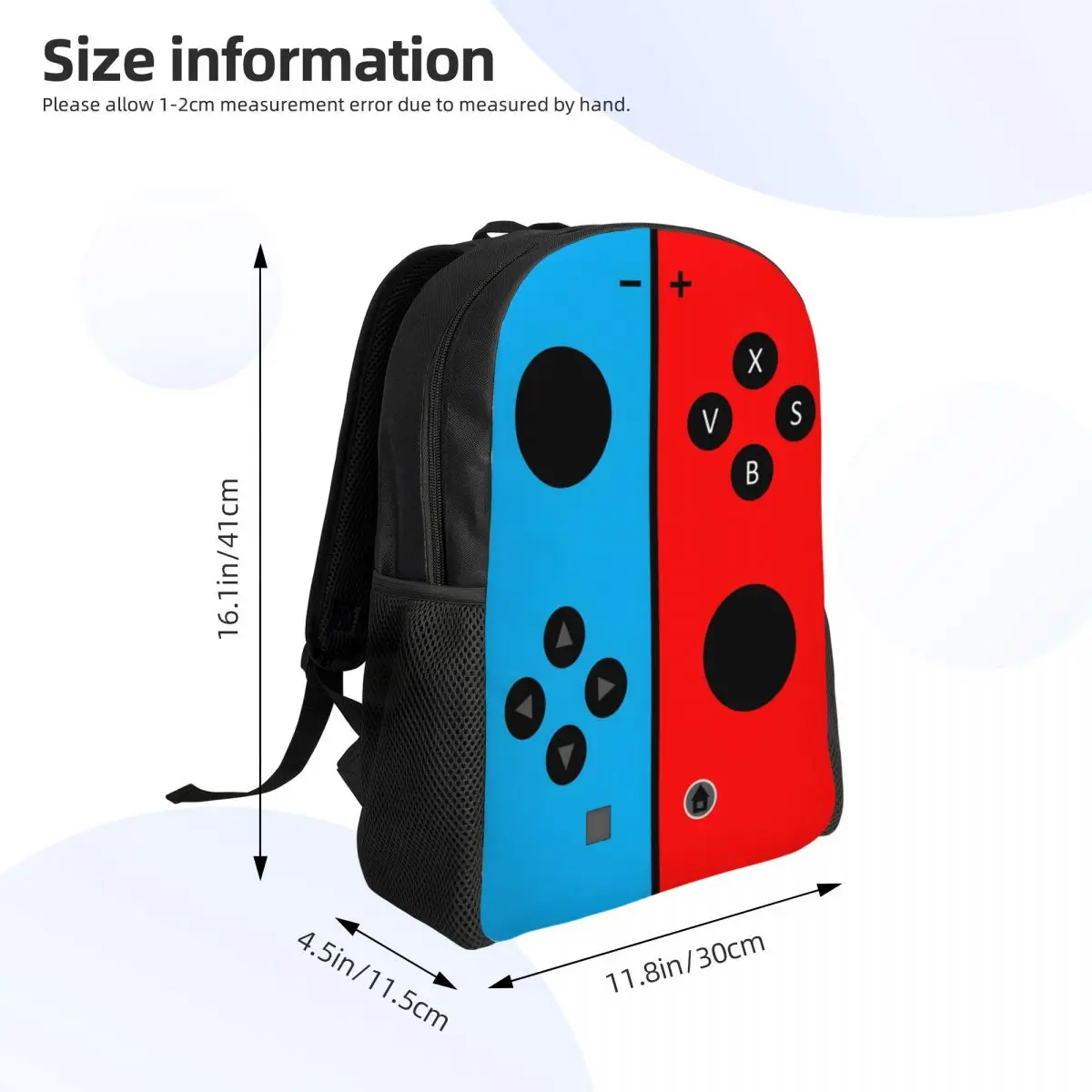 Custom Gamer Gaming Controller Backpacks for Women Men Water Resistant School College Video Game Lover Gift Bag Print Bookbag