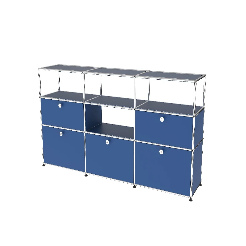 

Stainless steel modular combination cabinet single display cabinet can be placed in living room, bedroom, sideboard