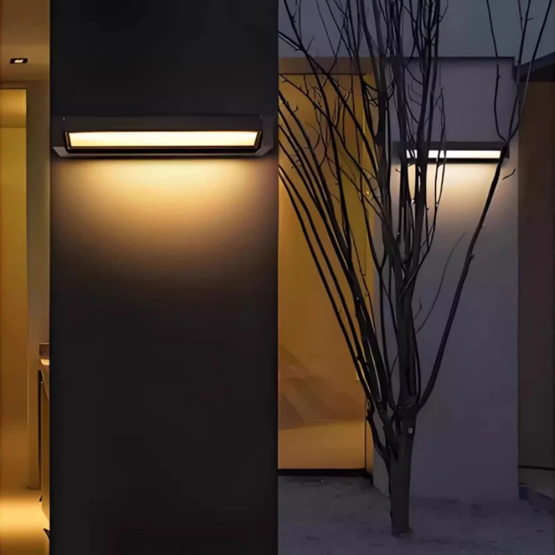 LED outdoor rotatable aluminum wall lamp porch light exterior wall atmosphere garage passage garden terrace waterproof lighting