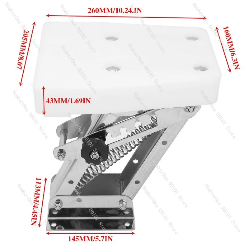 Marine Engine Bracket, 304 Stainless Steel Motor Mount 20HP, Yacht & Boat Hardware Fittings