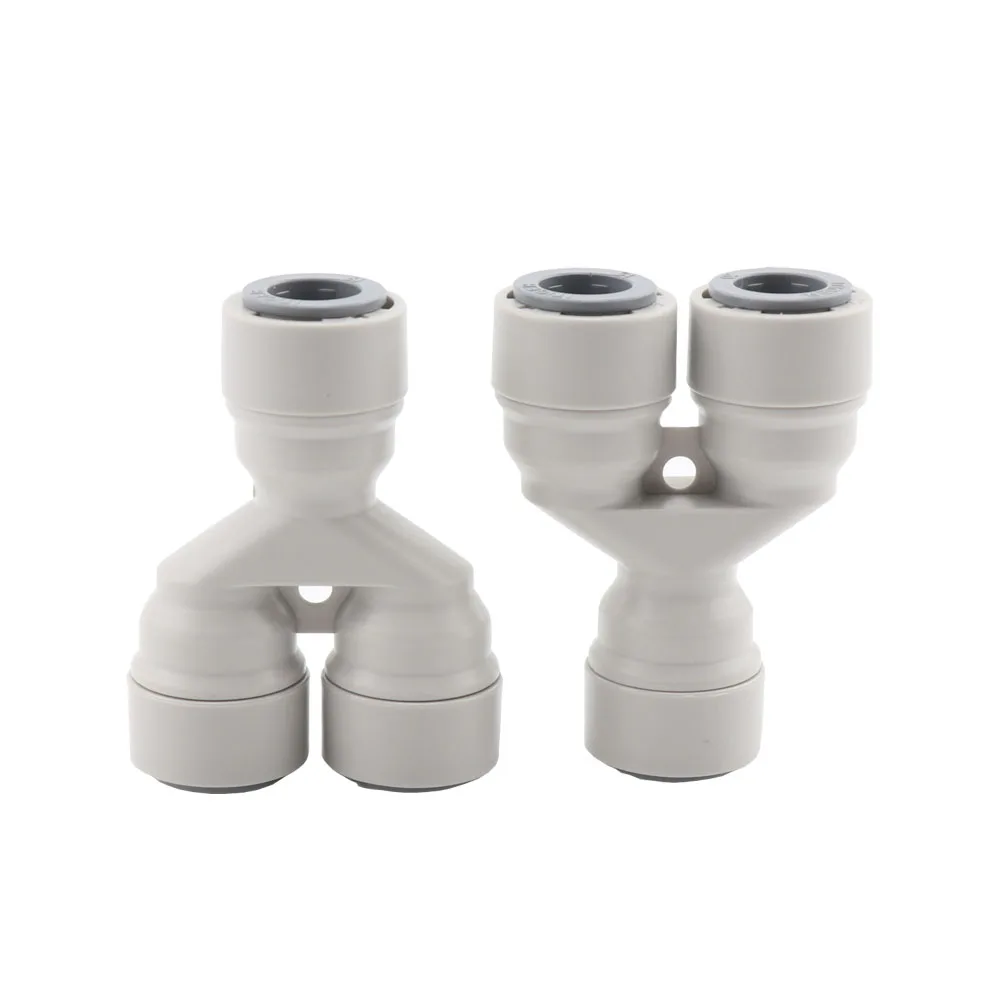 RO Water Fitting Quick Connector 3/8"OD Hose Tee Y Ball Valve Equal Convert Elbow Straight Push In Pipe Fitting Homebrew Beer