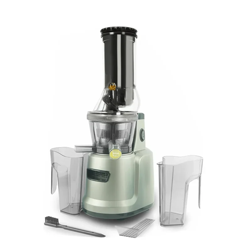 

75 Cm Big Mouth Low Speed 65 Rpm High Juice Yield Nutrient Healthy Fruit Squeezer Vertical Masticating Slow Juicer