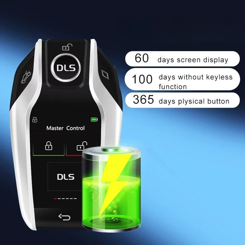 Picture 5: Latest Tech Smart Vehicle Key LCD Display Touch Screen PKE Open Door Lock Feature  Vehicle Keys Black
