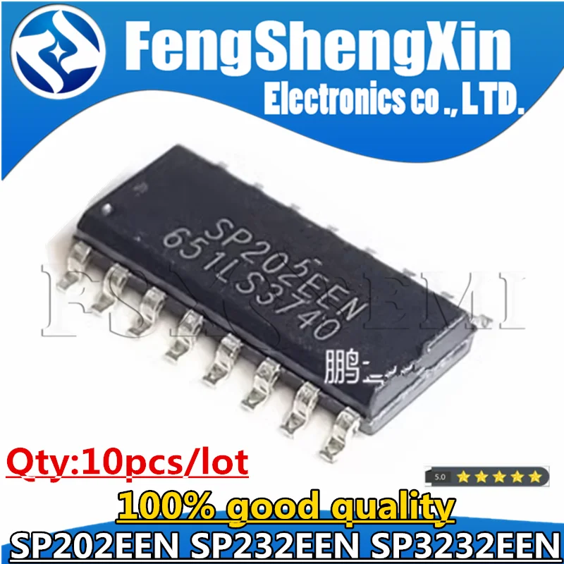 10pcs/lot SP3232EEN SP3232 SP202EEN SP232EEN SP202 SP232 SOP-16 RS-232 Transceivers Chips