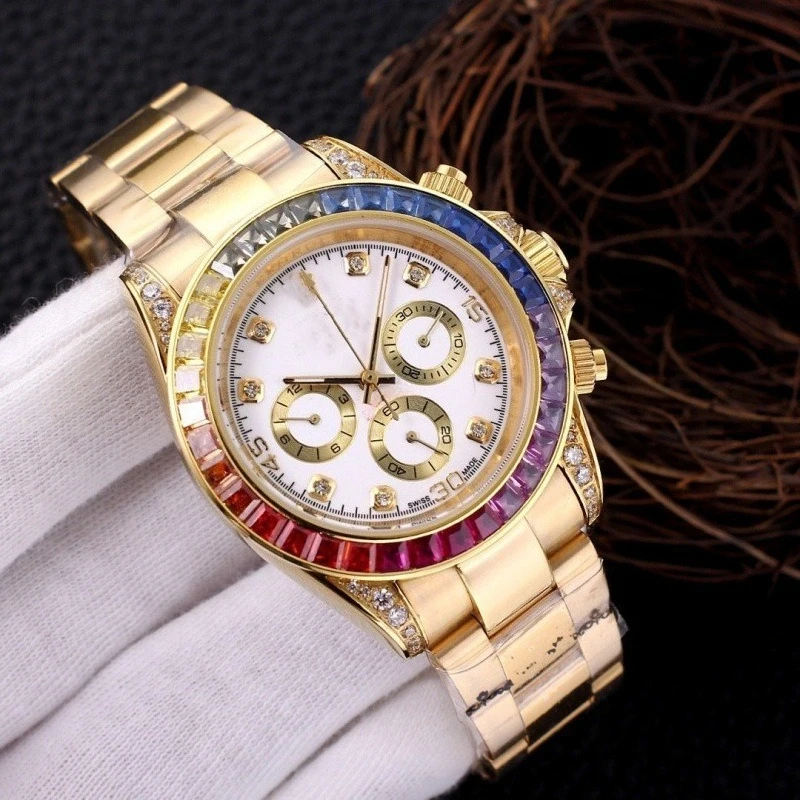 Men's Rainbow Stainless Steel Mechanical Fully Automatic Mechanical Watch, Birthday Gift