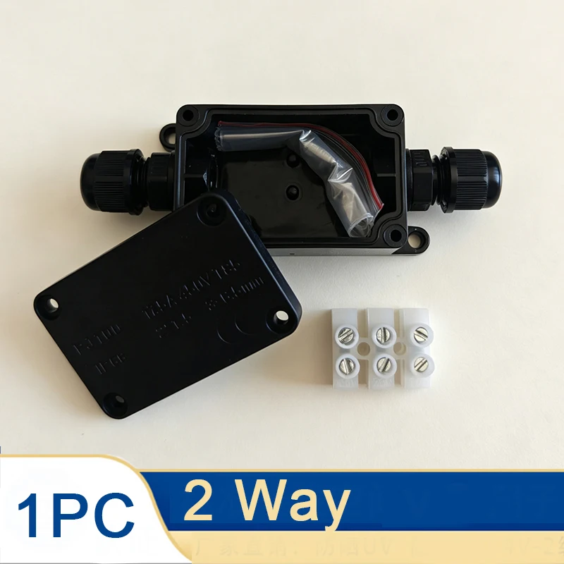 2-Wege Outdoor Wasserdichte IP66 Elektrische Kabelverbinder Anschlussdose mit Klemme 450V Anschlussdose für LED-Beleuchtung