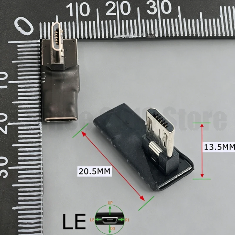 Micro 5P M zu F90 ° UP/DO/LE/RI-Erweiterungsadapter zum Aufladen und zur Datenübertragung/kompakter Platzverbrauch für Mobiltelefone/Tablets/Gaming-Geräte – Detail 17