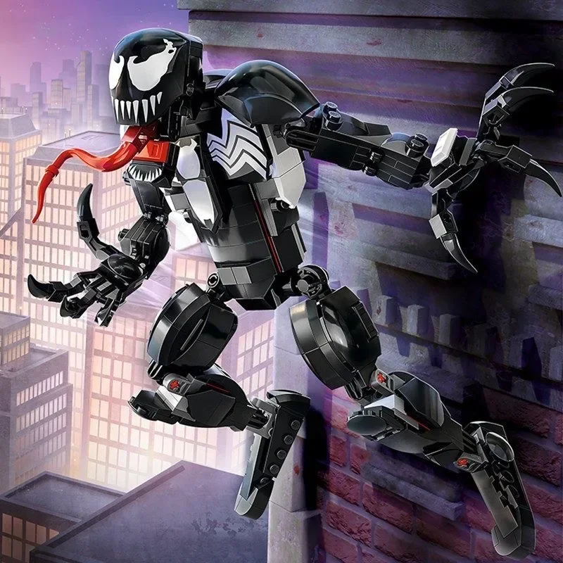 

MINISO Marvel Superheroes Building Blocks Venom Spider-Man Action Figure Bricks MOC Technical The Avengers Toys Kids Boys Gift