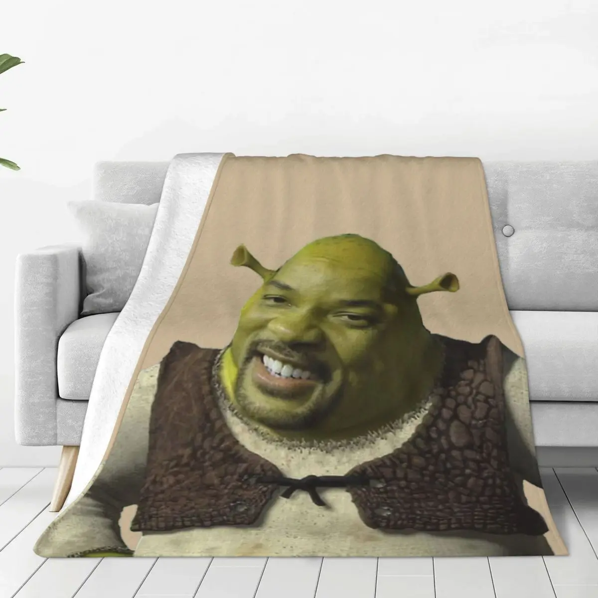 Shrek Blankets Soft Warm Flannel Throw Blanket Bedding for Bed Living room Picnic Travel Home Couch