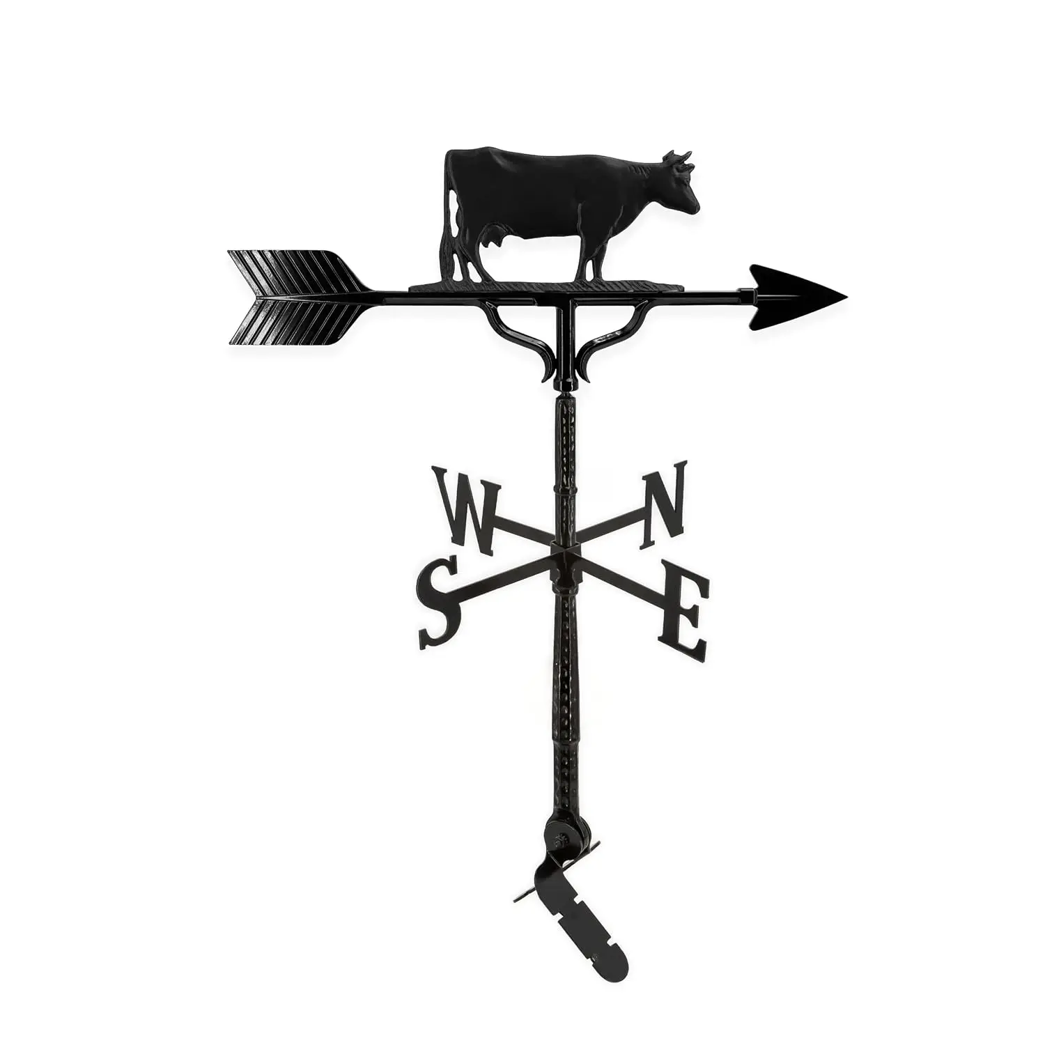 Aluminum Cow Roof Weathervane - Black, Customized