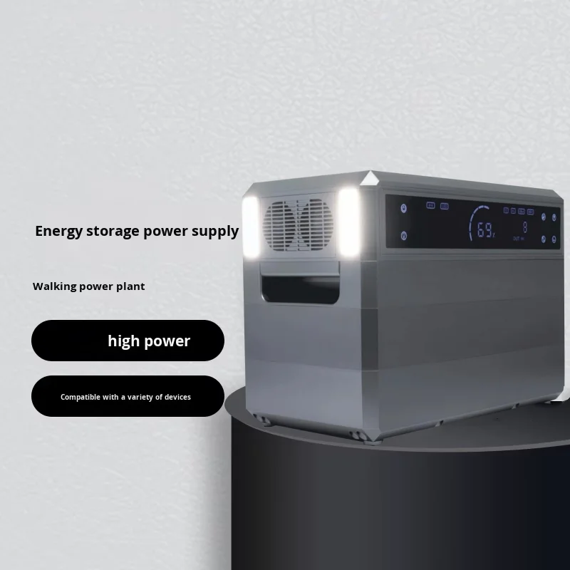 Portable Power Supply 2000w Lithium Lifepo4 Battery Battery for Inverter Solar Panel with Battery 6000 Cycles Emergency Radio