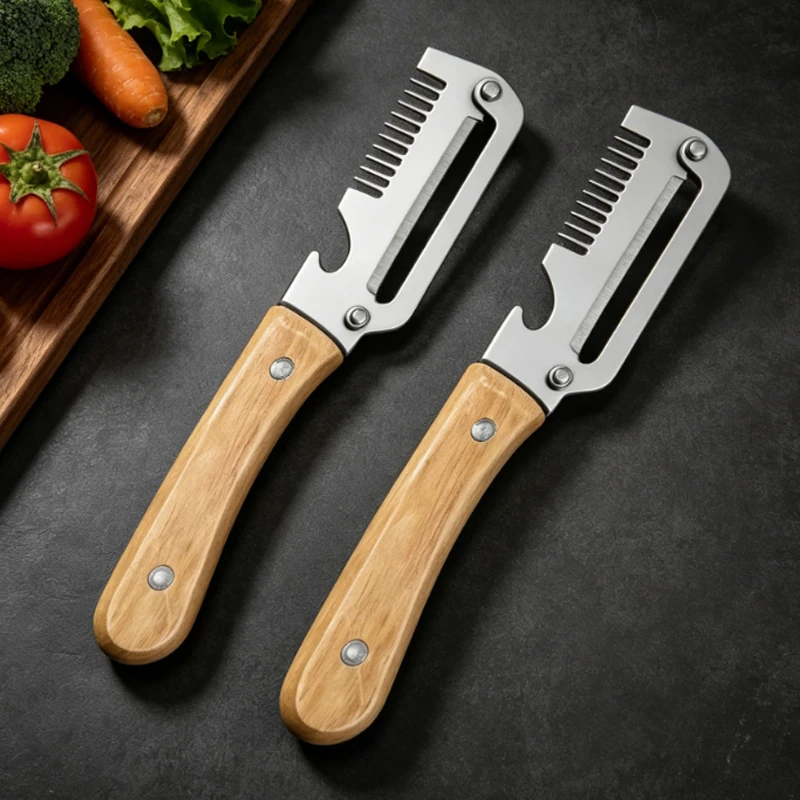WXCOO  2PCS Vegetable Peeler Stainless Steel Kitchen Peeler Knife Fruit Slicing Cut Onions  Pumpki Specific Peeler Kitchen Tool