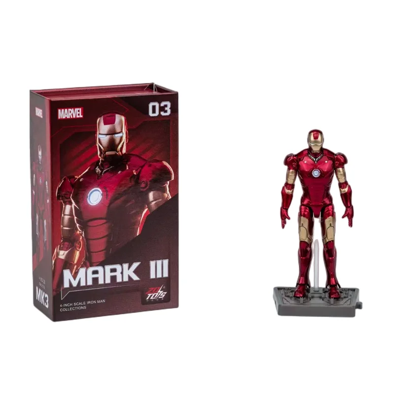 ZD nowy Iron Man mały rozmiar zabawki modele MK1-MK7 serii wykwintne pudełko kolekcja figurek dekoracja zabawki prezenty