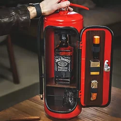 1pc Iron Fire Extinguisher Shaped Mini Bar Beverage Holder Portable Liquor Dispenser, Ideal For Home Decor And Outdoor Picnics