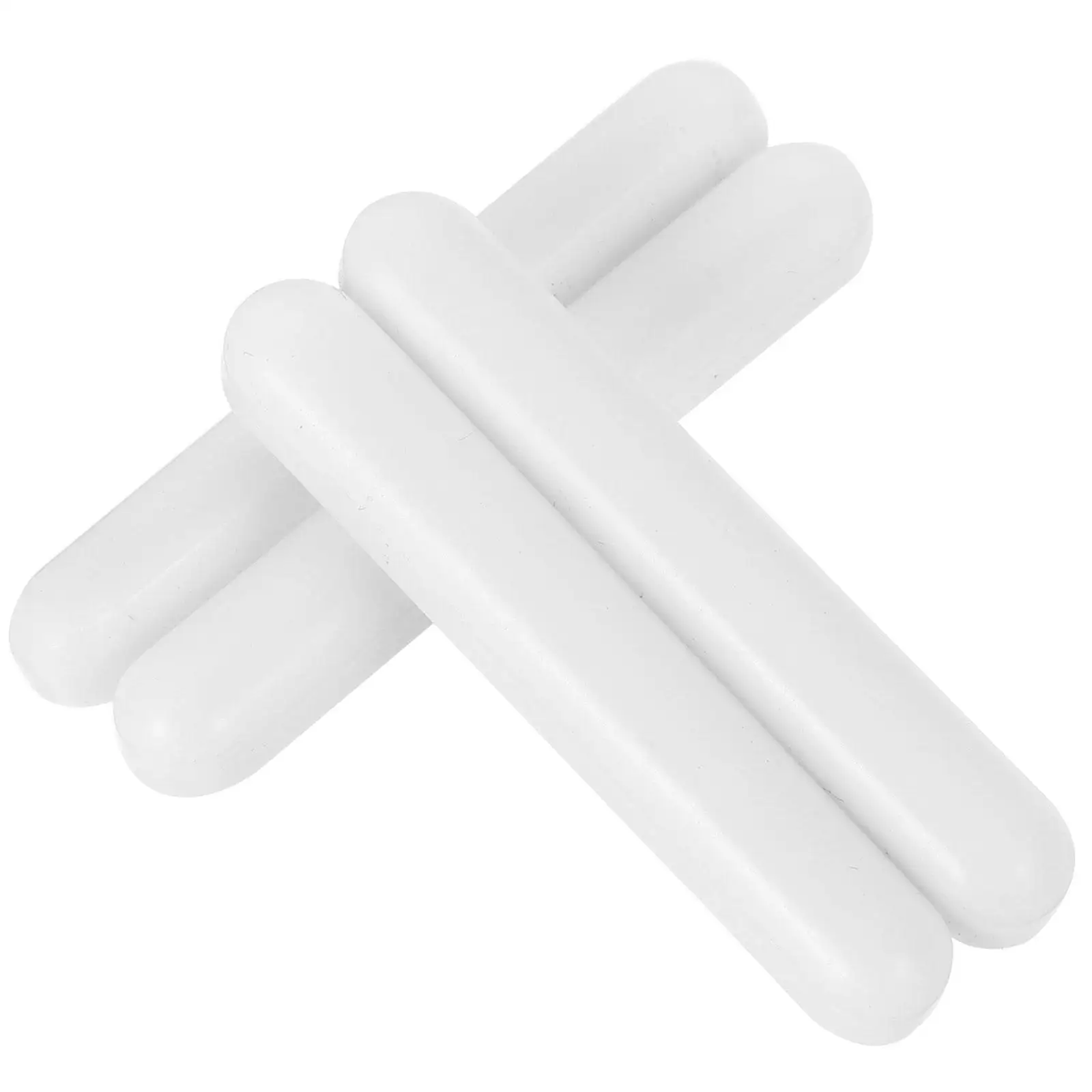 4 Pcs Rotor Magnetic Stirring Rod PTFE Stirrer Lab Stirrers Bar White Liquid Laboratory Mixer