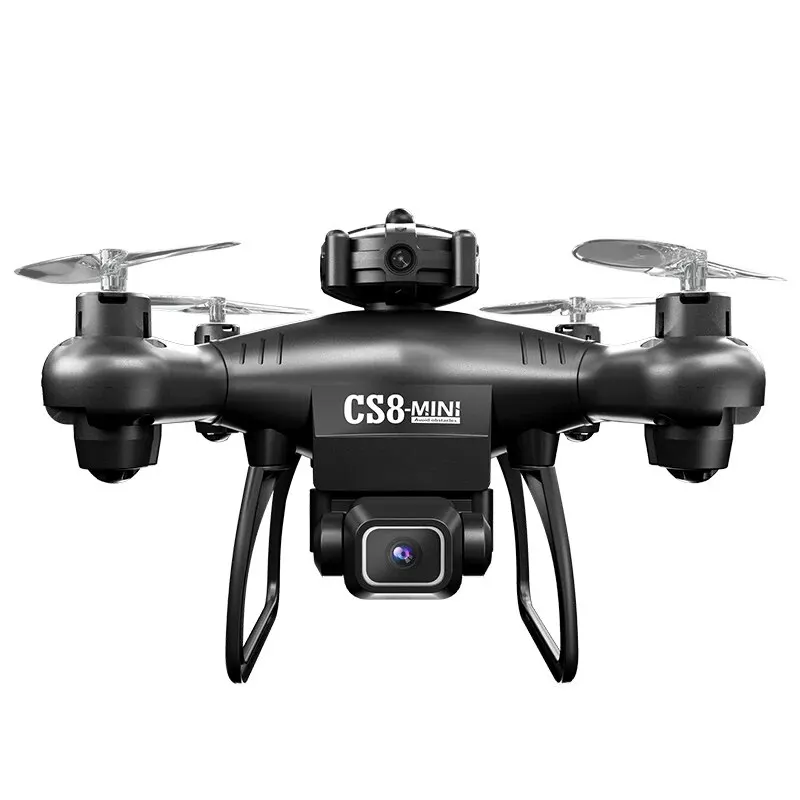 Mini importateur CS8 4K 6K avec double caméra HD, évitement d'obstacles, 360 RC, grand angle réglable ESC RC, jouet quadrirotor