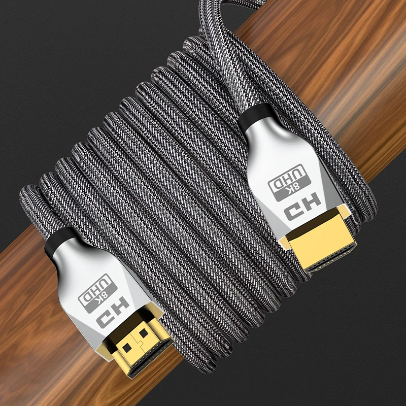 Cable compatible con HDMI 2,1, 8K, Anmck, 8K @ 60hz, 4K @ 120hz, compatible con ARC 3D, HDR Ultra HD, para interruptor divisor, PS4, TV Box, proyector