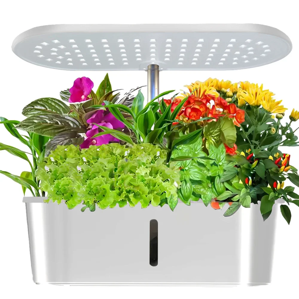 

1PC Plant Light for Indoor Plants Fruit Vegetable Touchscreen 24W Full Spectrum 104 LED Desk Grow Light with Water Pump
