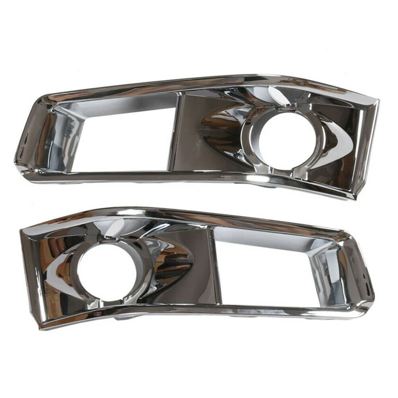 Front Fog Driving Light Cover Grille Fit For Cadillac CTS 2011-2014 Chrome 1 Pair 15904574(LH) 15904575(RH)