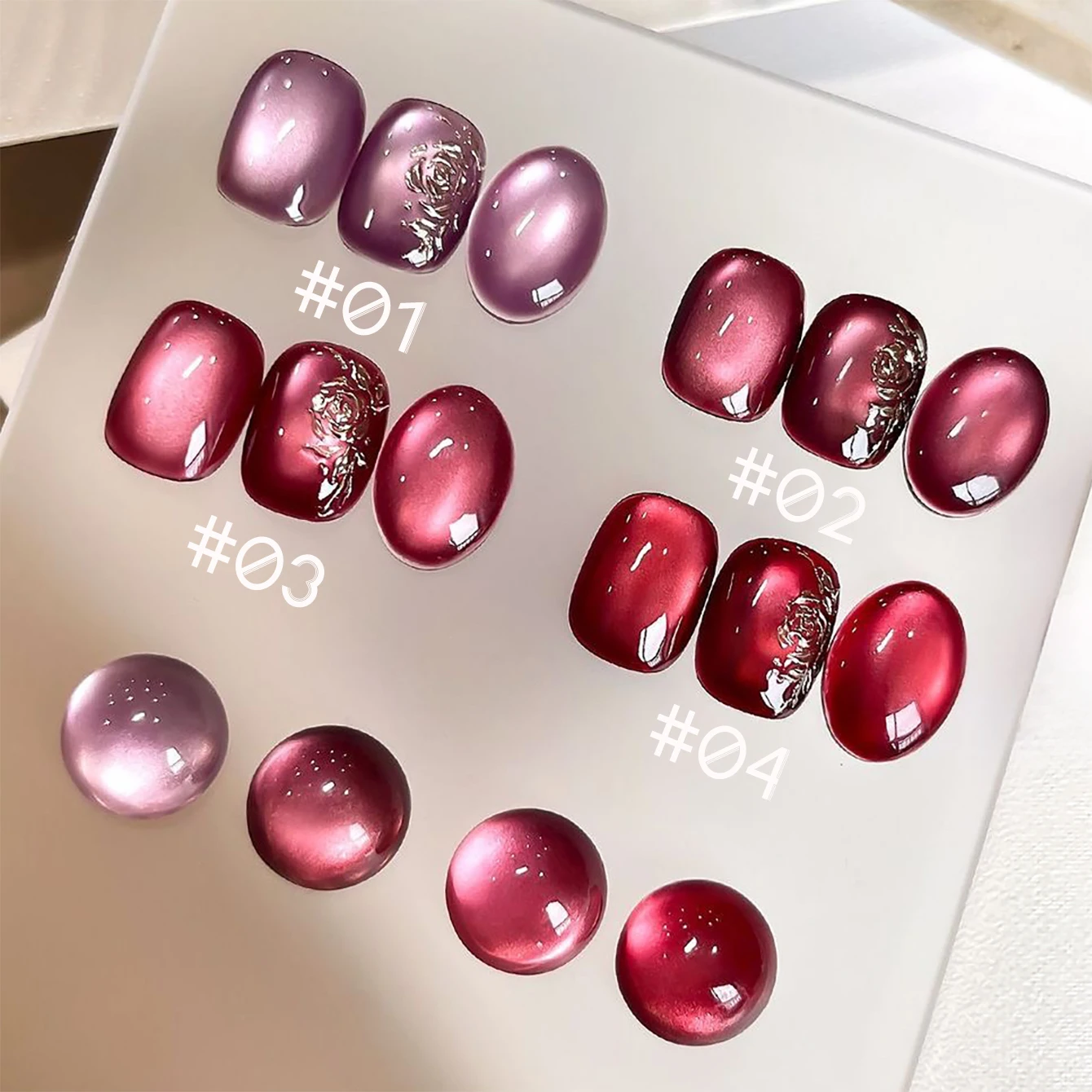 1pcs TC Dry Rose Series Cat Eye Gel Nail Polish New Popular Whitening Temperament Versatile Nail Art Nail Nail Salon Special