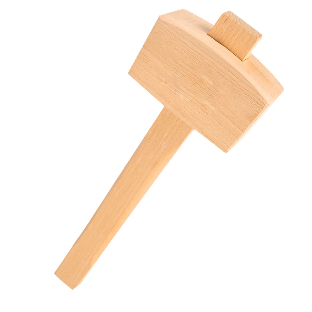 

Practical Wood For Handmade Household Durable Lightweight Portable Skid-Proof Tool Beating Mallet Woodworking Striking Hammer