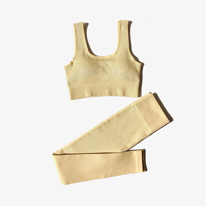 بدلة رياضية نسائية من WAREBALL رياضية بدون أكمام للصالة الرياضية، قميص علوي وسراويل ضيقة للتمرين للنساء للارتداء اليومي #6