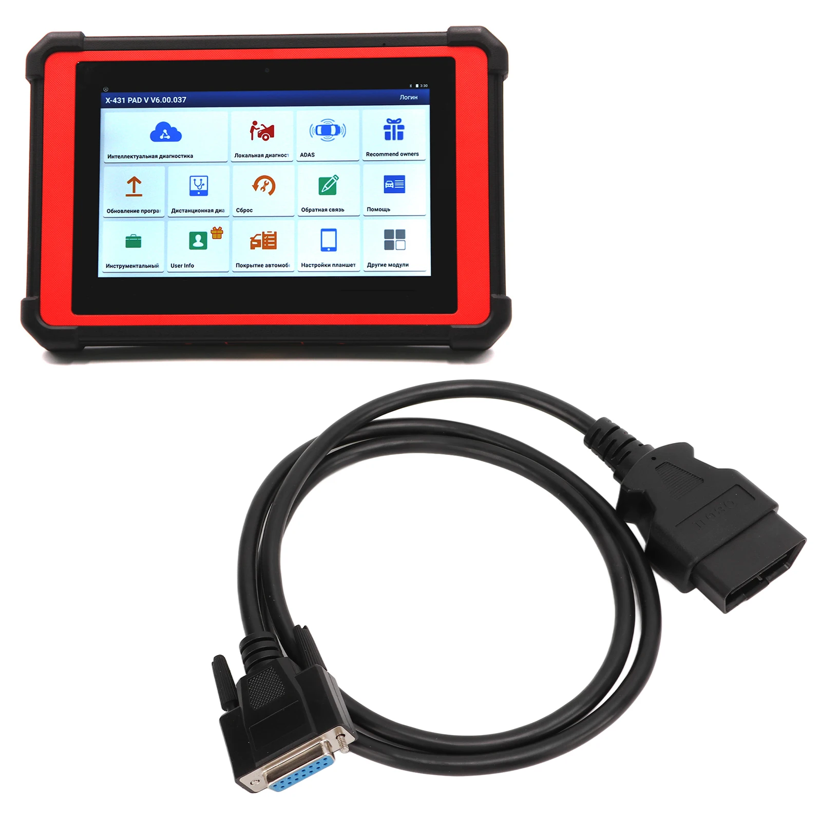 Main OBD2 Cable OBDII Test Diagnostic Connector Adapter Cable Replacement for Launch CRP123 CRP129 OBD-II Cable Vocom