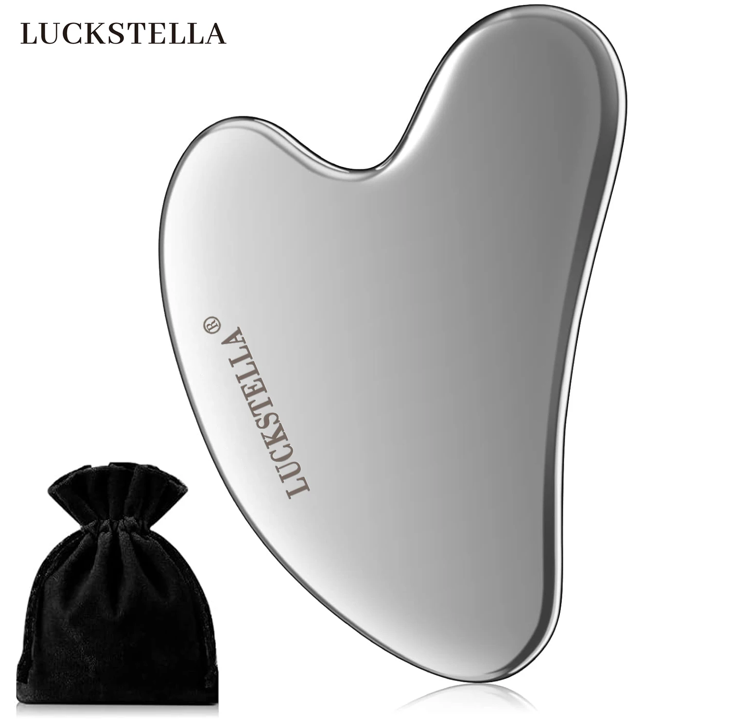 

Stainless Steel Gua Sha Board Heart Shape Plate Promote Blood Circulation Body Relaxation Muscle Massage Tissue Therapy Scraping