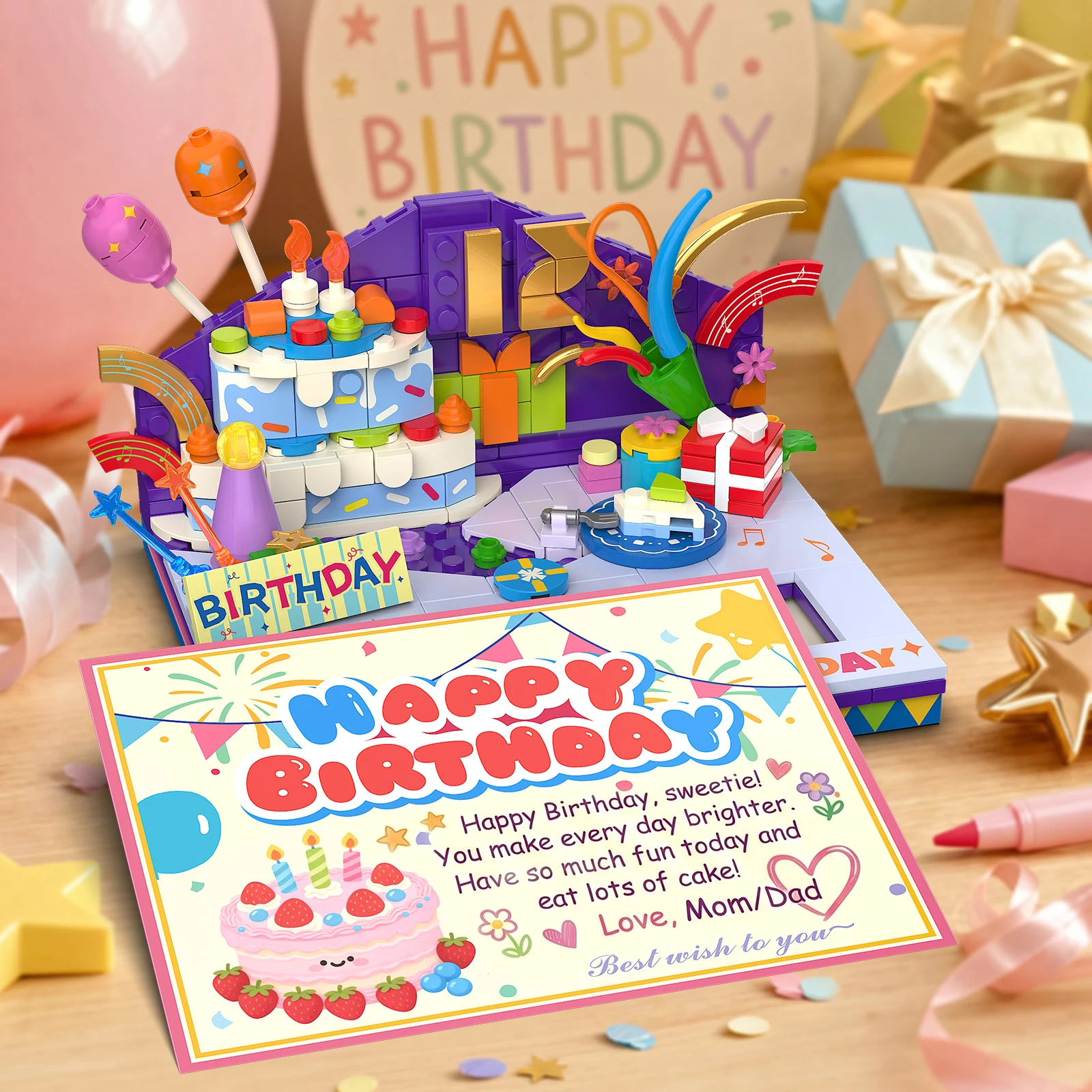 JAKI Birthday Greeting Card Bu - огляд і ціна Desk Setup Small
