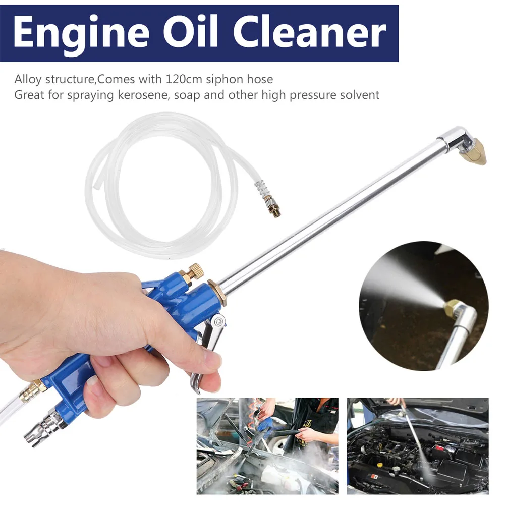 Engine Water Gun Pneumatic Cleaning Tool Car Washer Cleaning 40cm High Pressure Gun Pneumatic Vehicles Engine Oil Cleaner Tools