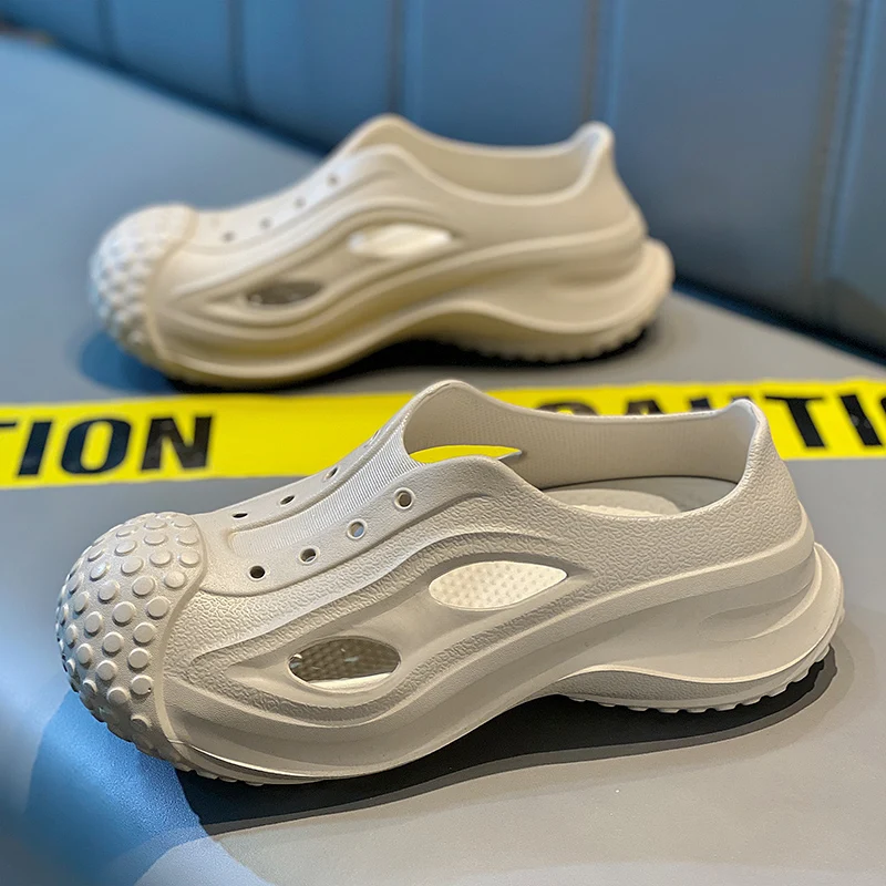 

Couple's Summer Casual Slippers Men's EVA Thick Bottom Waterproof Shoes Woman Slip-on Outdoor Sandals Men Fashion Beach Slides