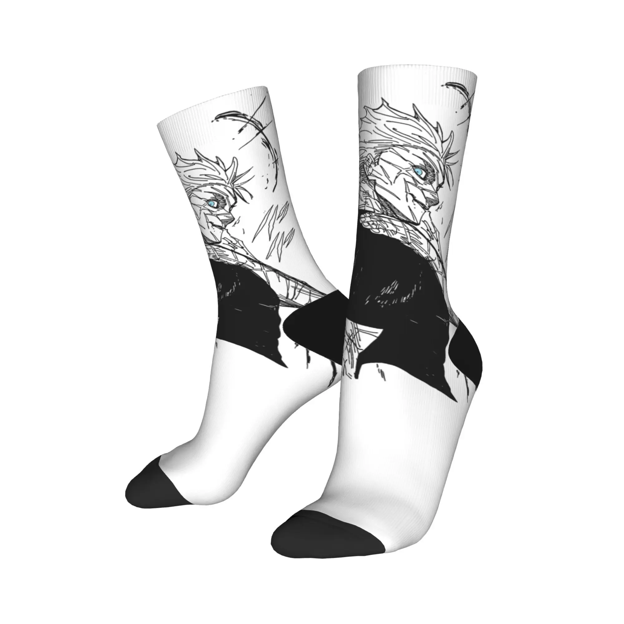 

Autumn Winter Hip-hop Men's Women's Gojo Satoru Jujutsu Kaisen Anime Socks Non-slip Basketball Socks