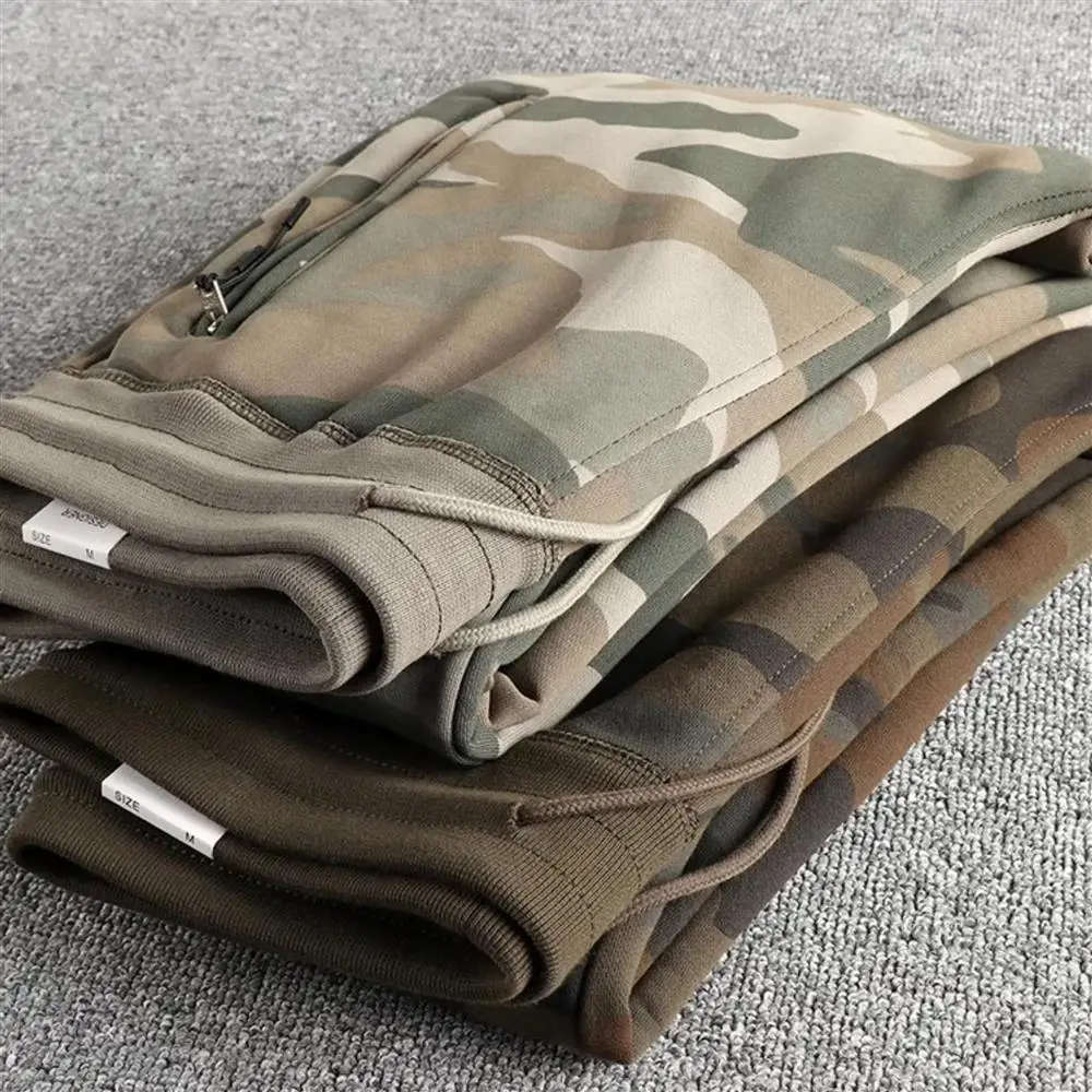 

Waed out Camouflage Work Trousers Slim Fit Cuffed Casual Outdoor Wear Resistant Spring Autumn Long Pants Youth Faion