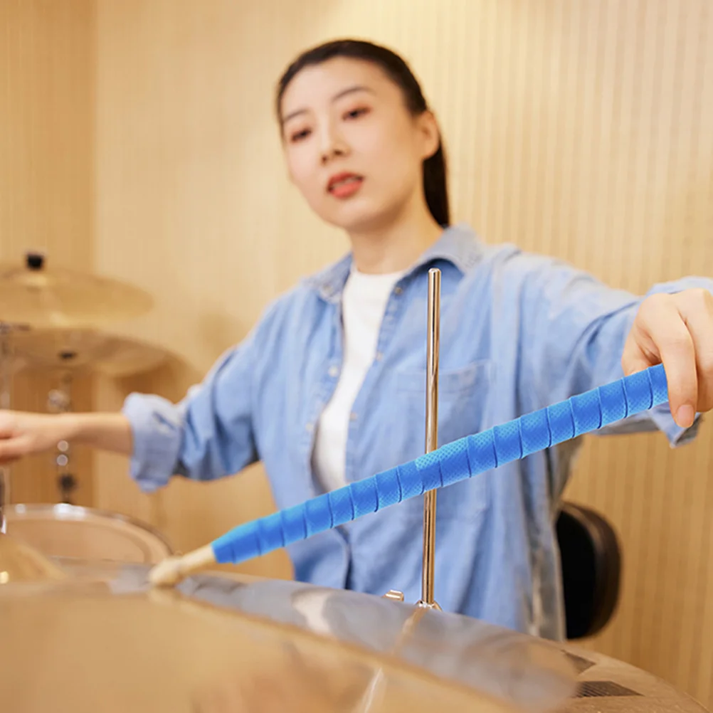 

6pcs Drum Wrap Tape Drumstick Sweat Absorbent Tapes Anti slip Blue Sweat absorbent DIY Accessories for Drums Non slip Drumstick