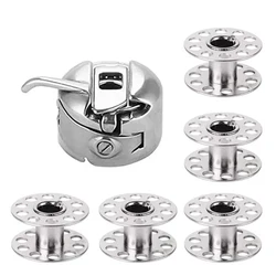 Custodia per bobina da 2 pezzi con 10 bobine metalliche per macchina da cucire per accessori per cucire per macchine da cucire per uso domestico Singer Brother Janome