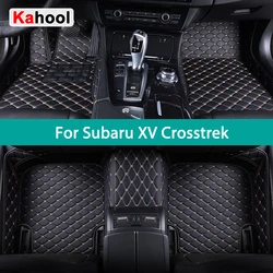 KAHOOL Custom Car Floor Mats For Subaru XV Crosstrek Auto Carpets Foot Coche Accessorie
