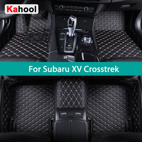 KAHOOL Alfombrillas de Coche Personalizadas para Subaru XV Crosstrek Auto Alfombras Pie Coche Accesorios